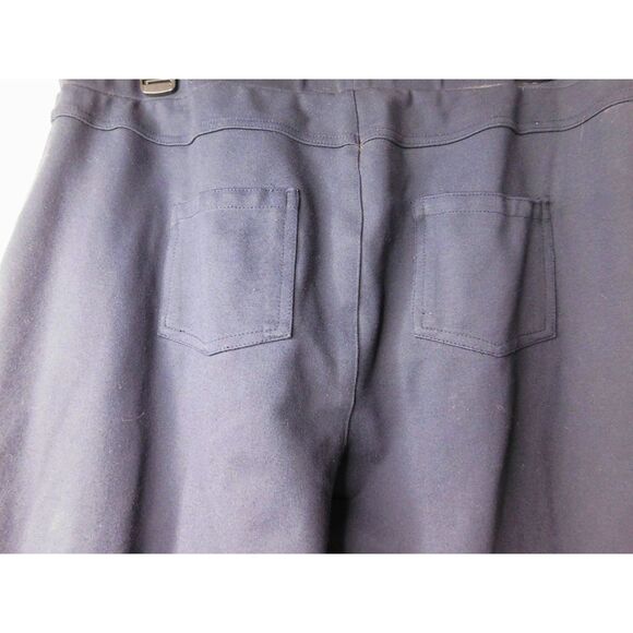 Charlie Paige Skinny Pants Sz. L Navy Knit Slacks Work Office - Picture 4 of 6
